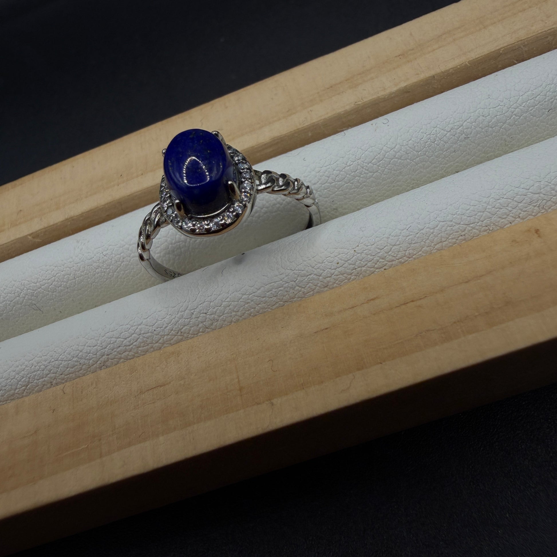 Lapis Lazuli S925 Adjustable Ring