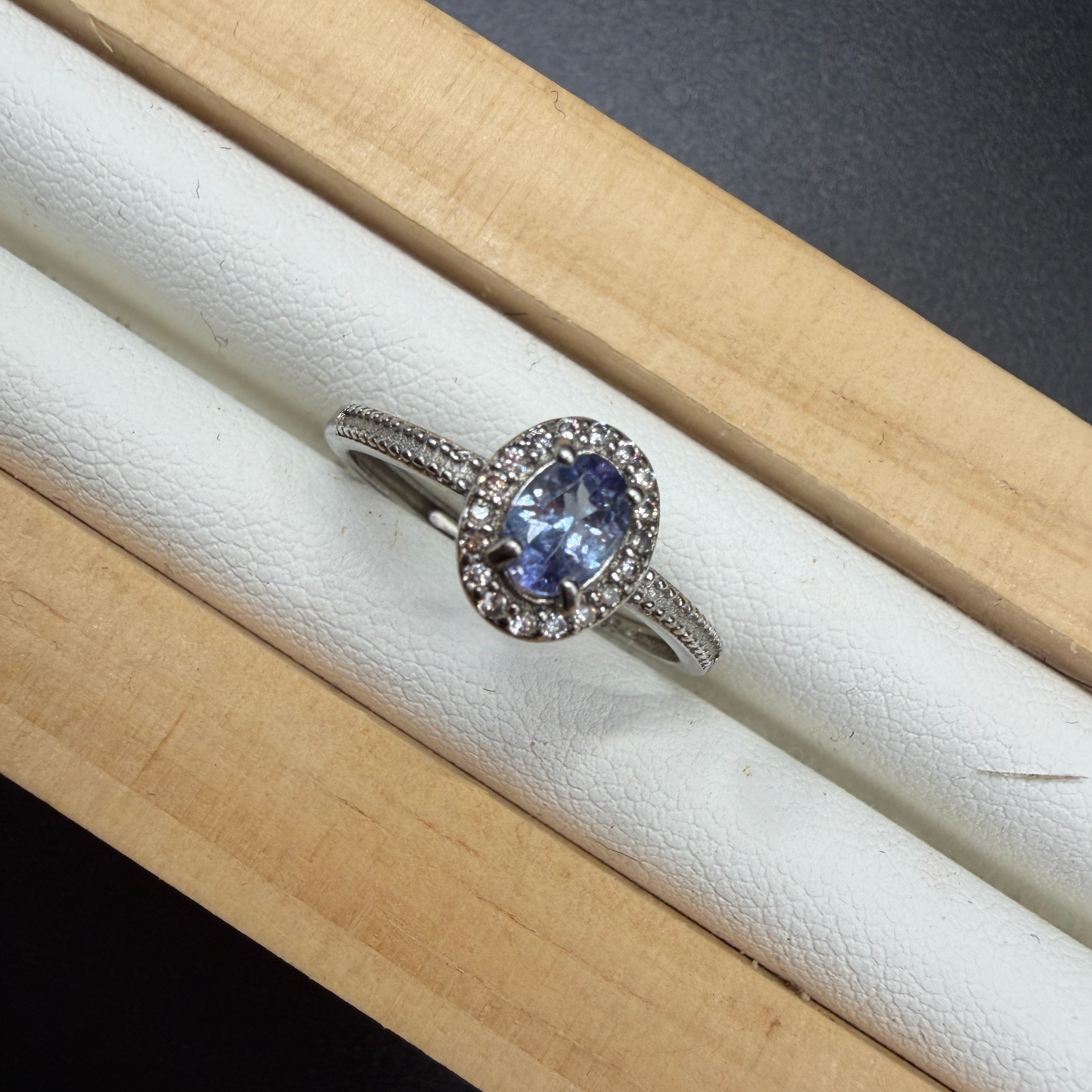 Tanzanite S925 Adjustable Ring