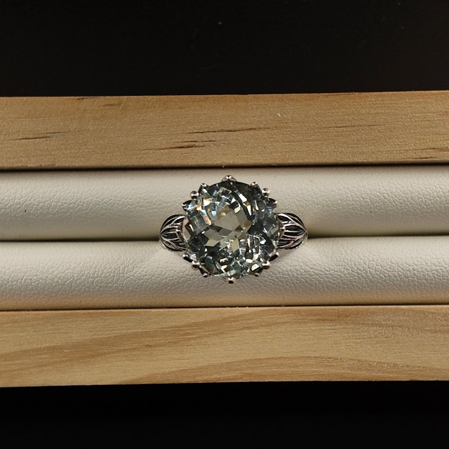 Prehnite S925 Adjustable Ring