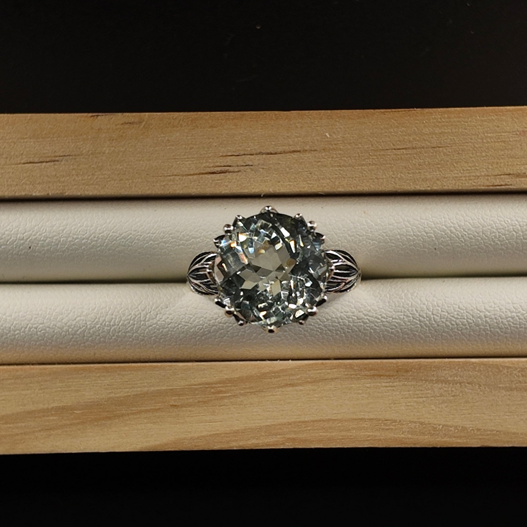 Prehnite S925 Adjustable Ring