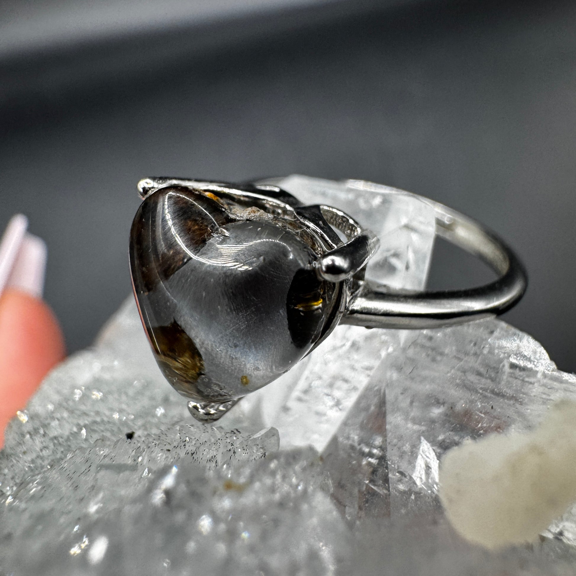 Pallasite Adjustable Ring