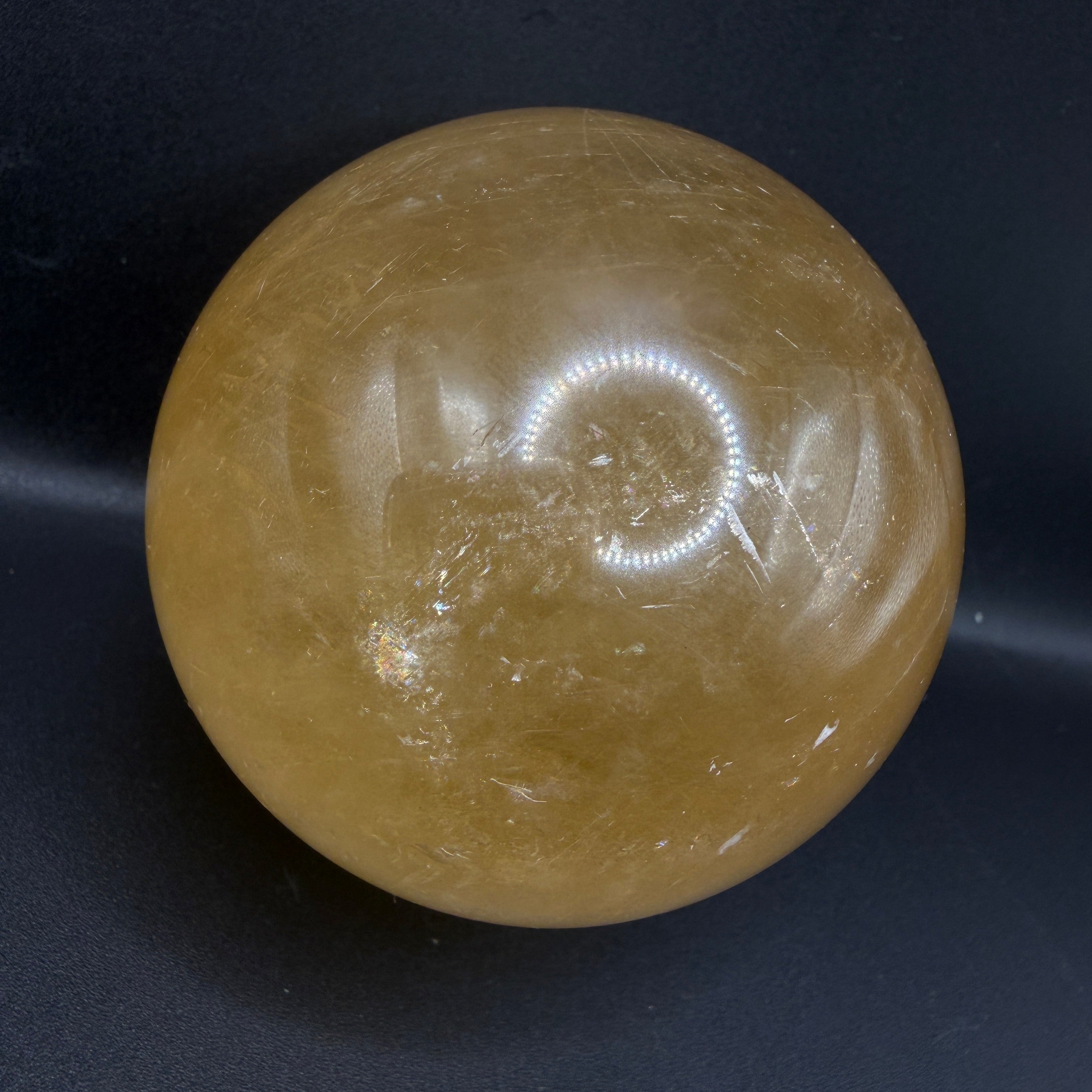 Honey Calcite Sphere