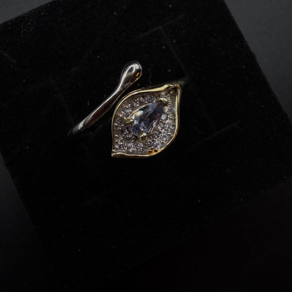 Tanzanite Snake S925 Adjustable Ring