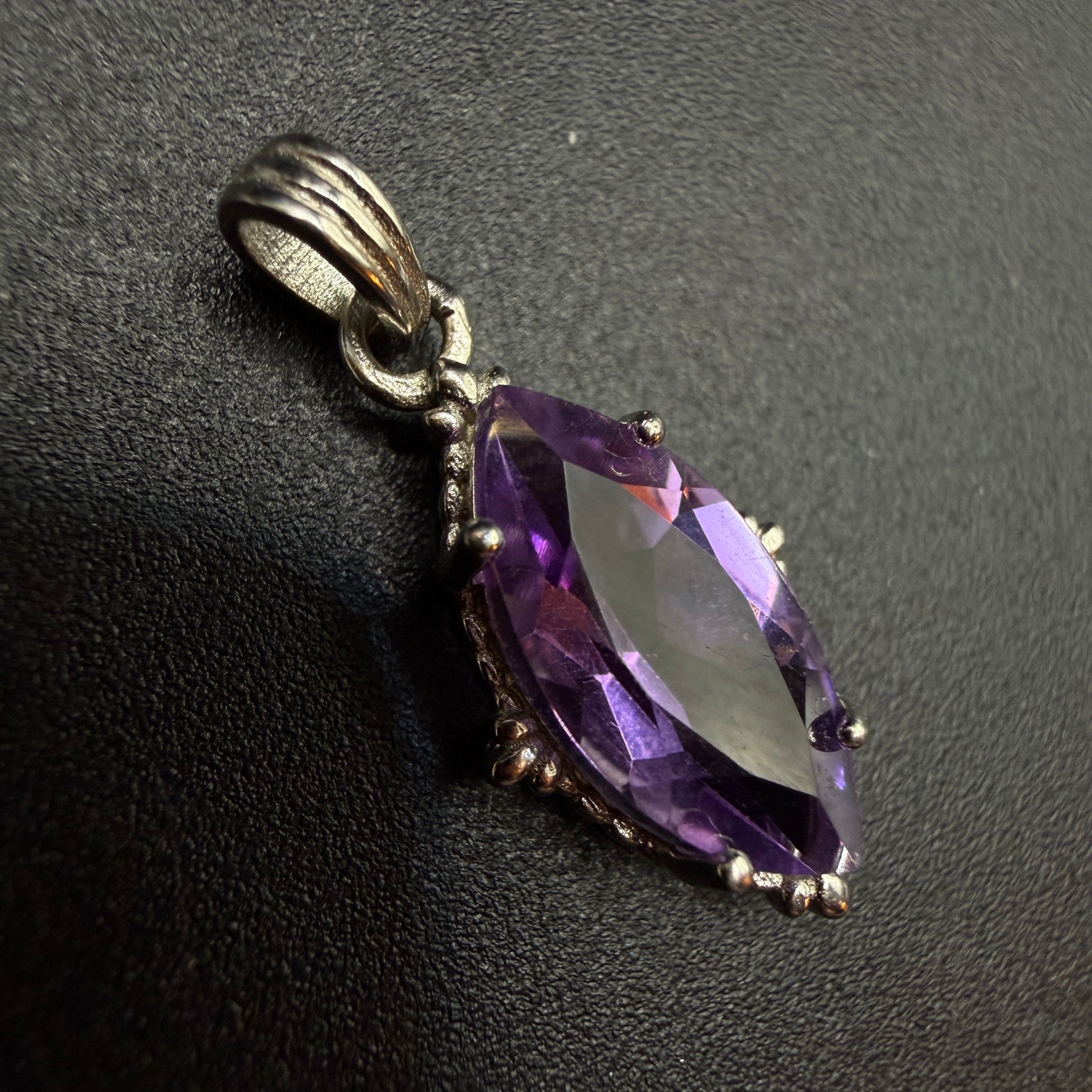 Amethyst Marquise S925 Necklace