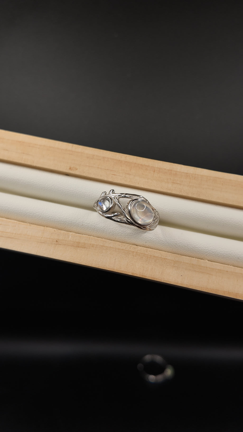 Double Moonstone Ring