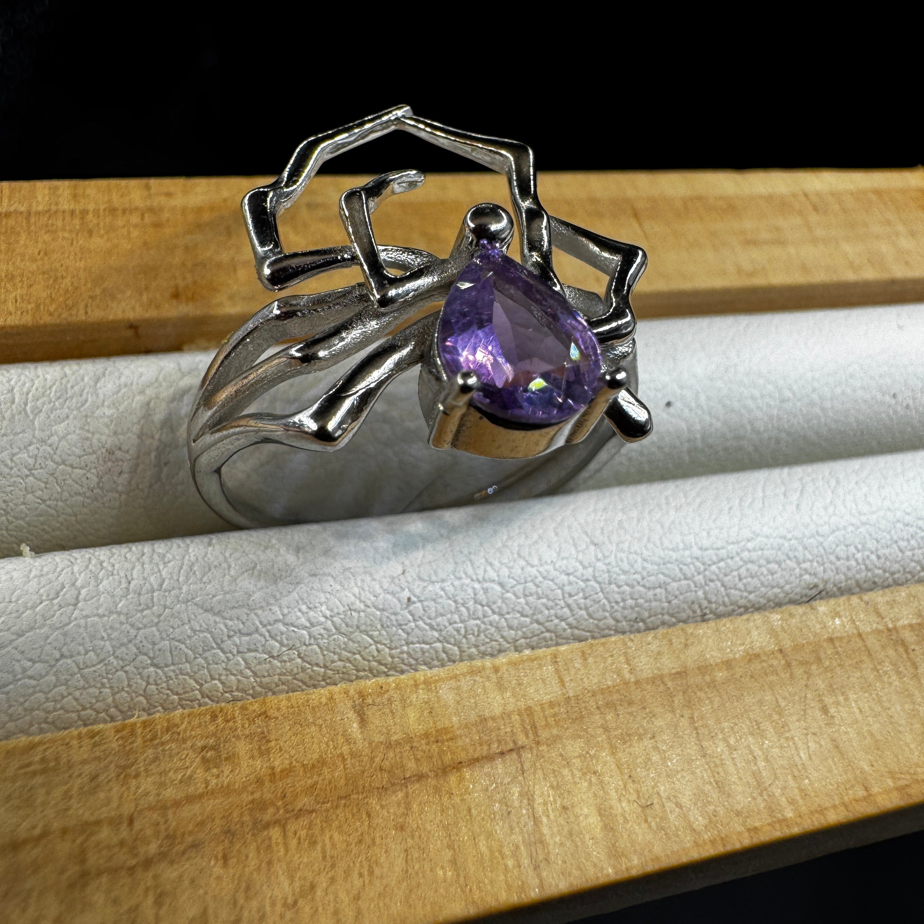 Amethyst S925 Halloween Ring