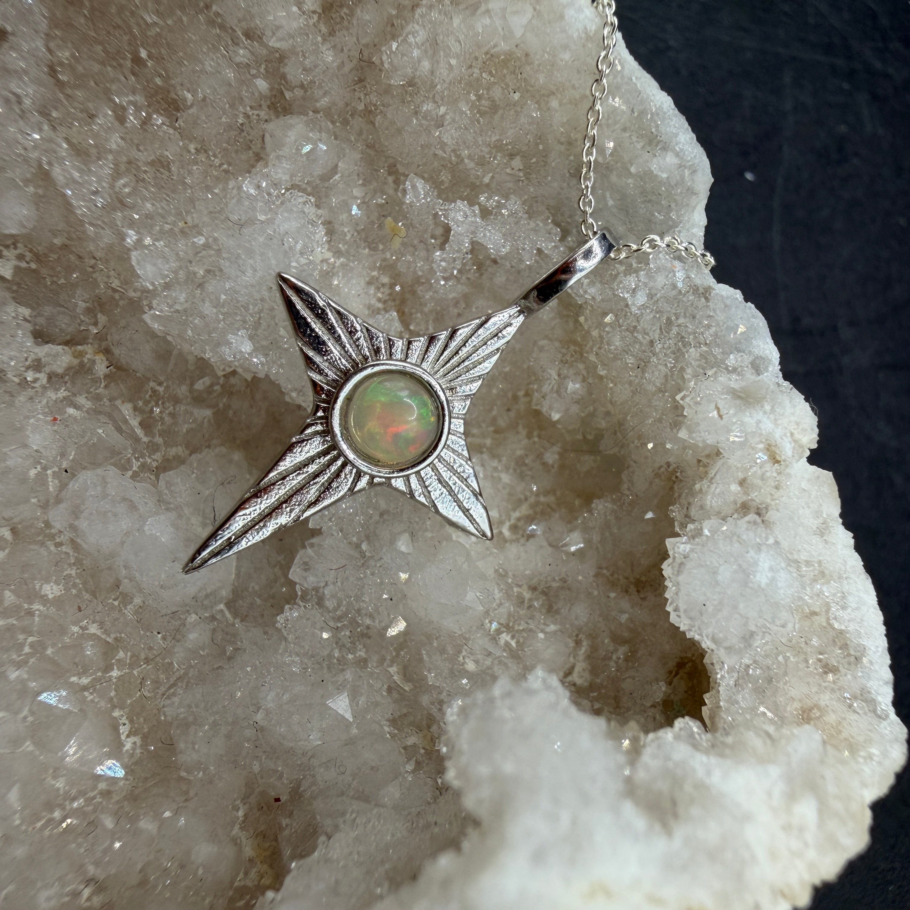 Opal Star S925 Necklace