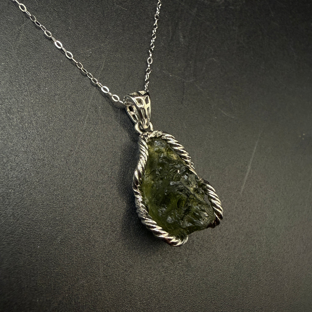Moldavite S925 Certified Necklace