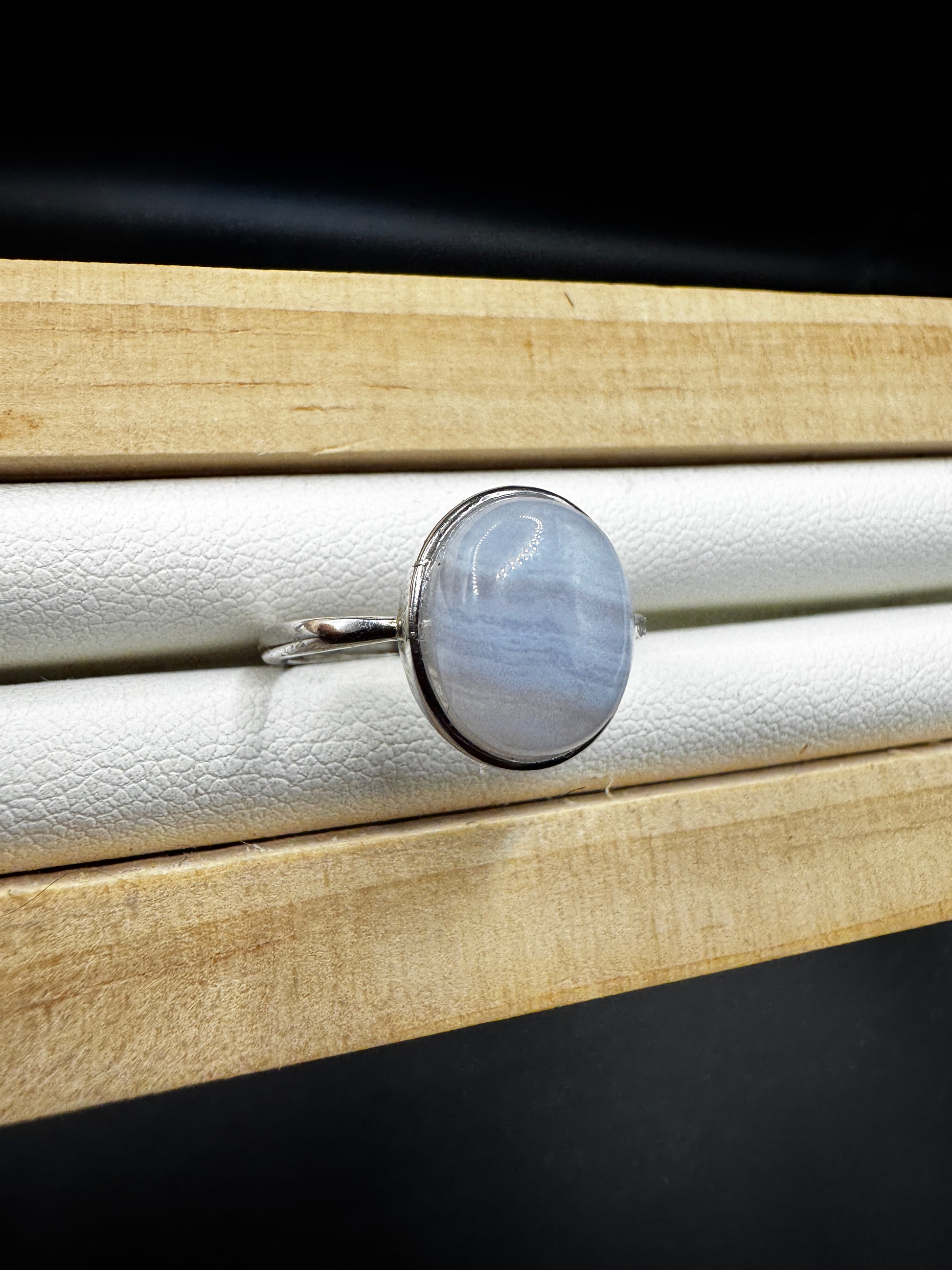 Blue Lace Agate Ring