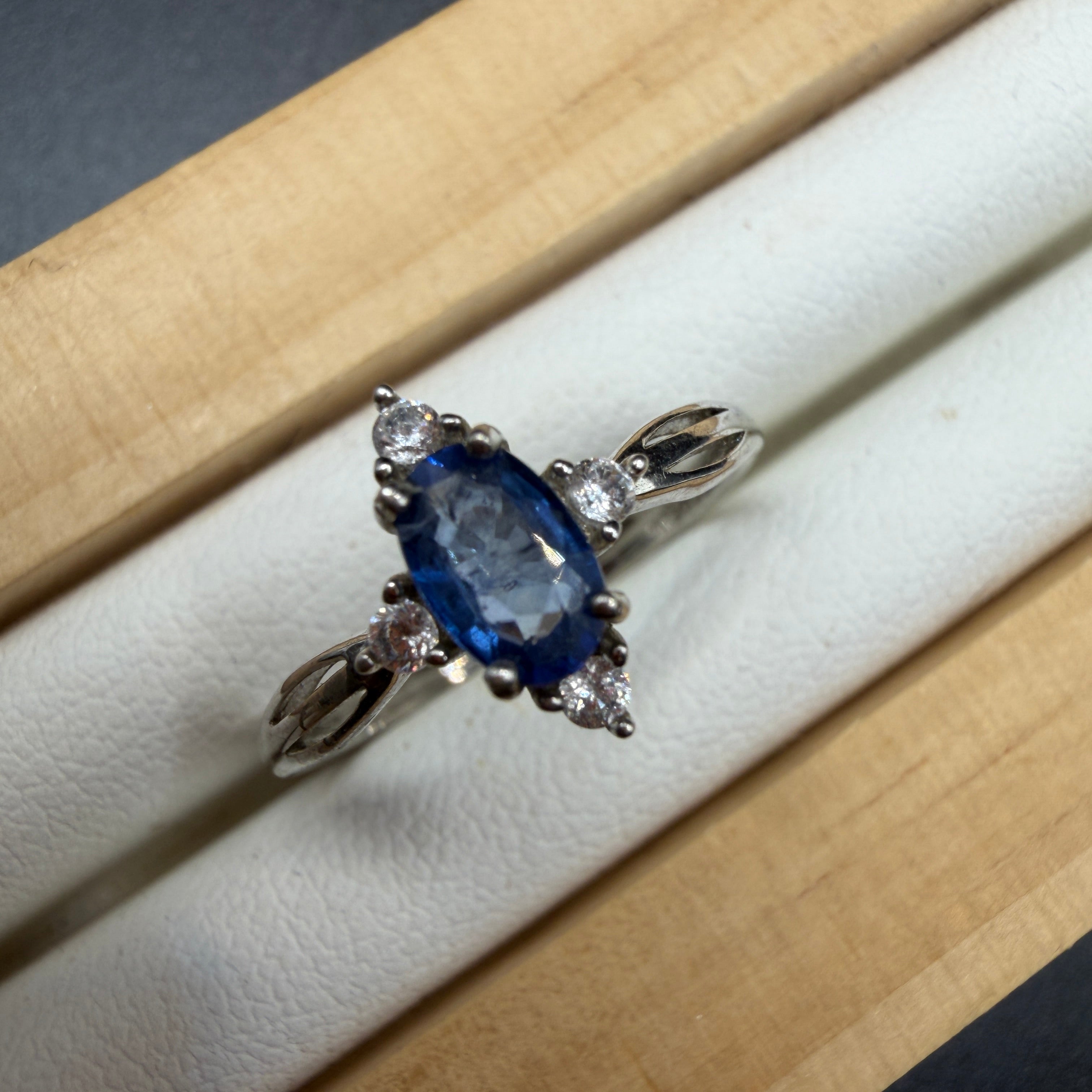 Sapphire S925 Certified Adjustable Ring