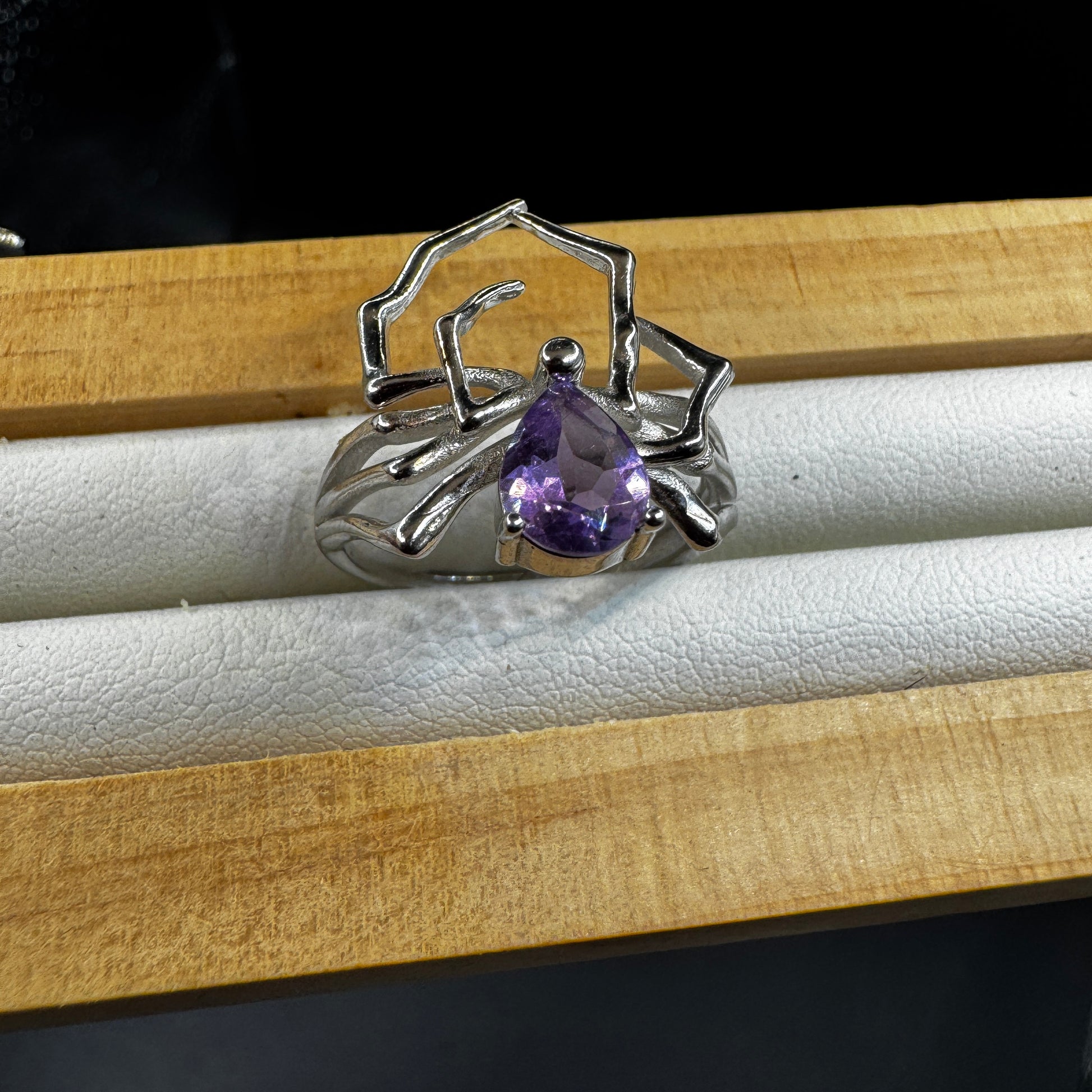 Amethyst S925 Halloween Ring