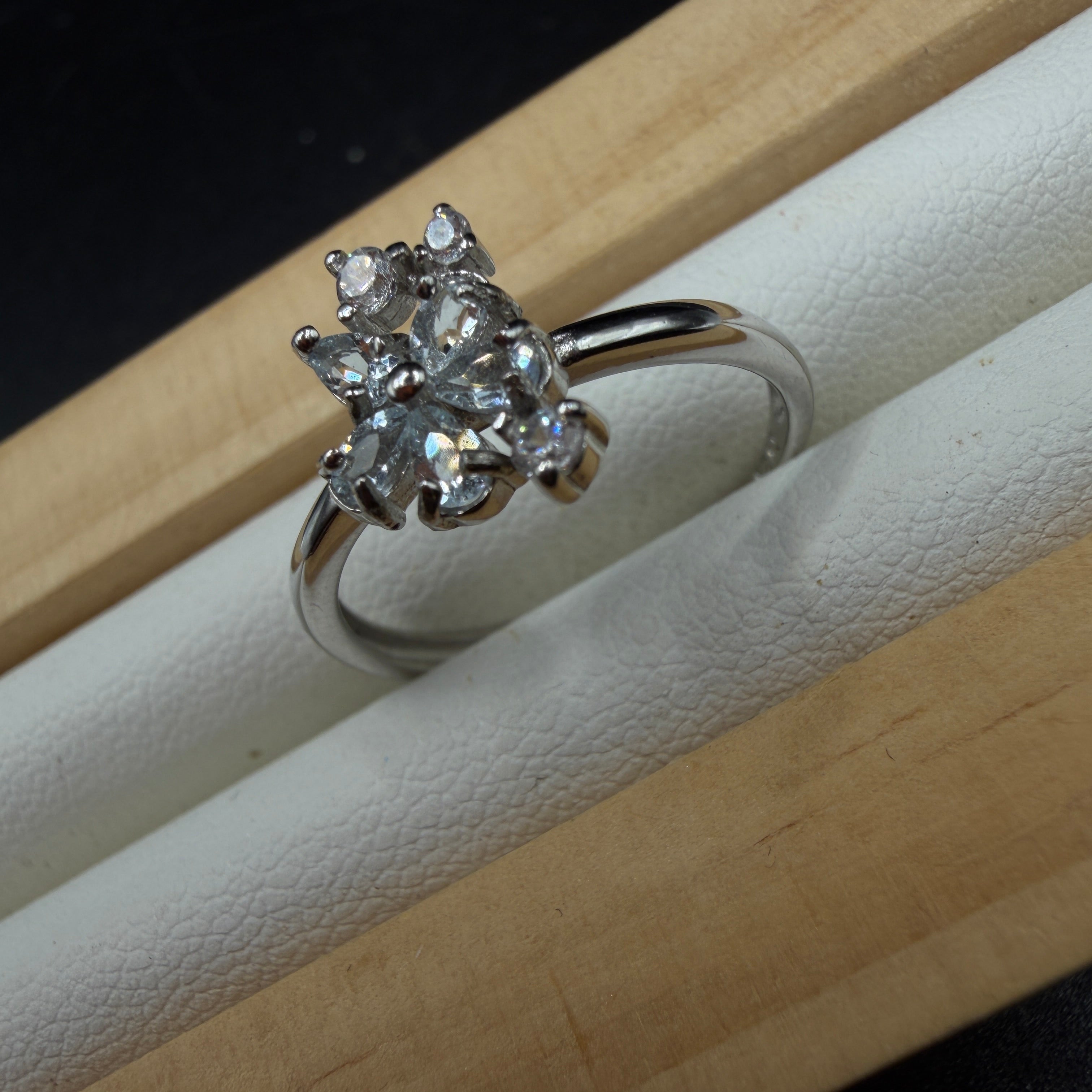 Aquamarine S925 Adjustable Ring