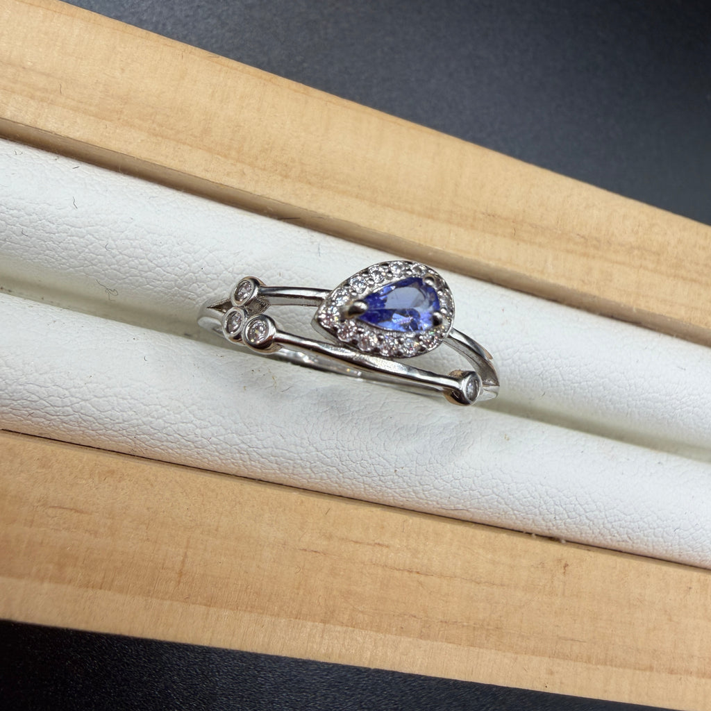 Tanzanite S925 Adjustable Ring