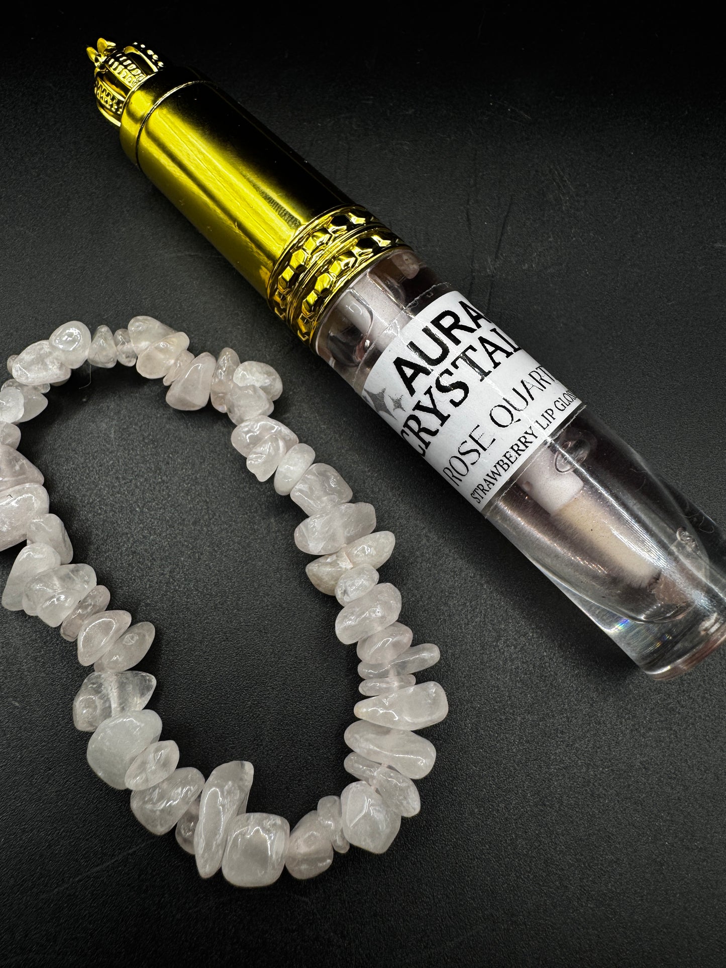 Rose Quartz Lip and Bracelet Bundle