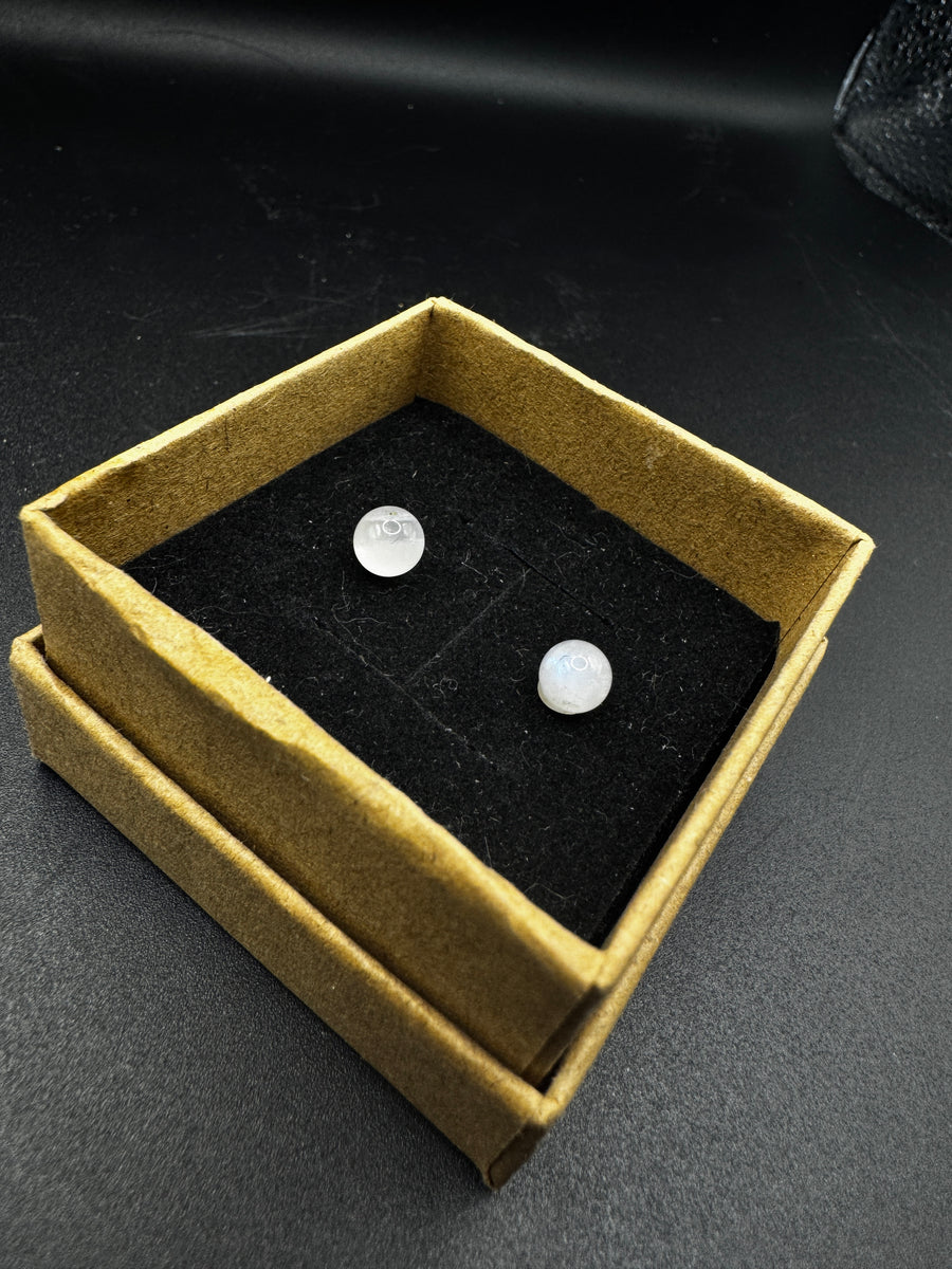 Moonstone Stud Earrings