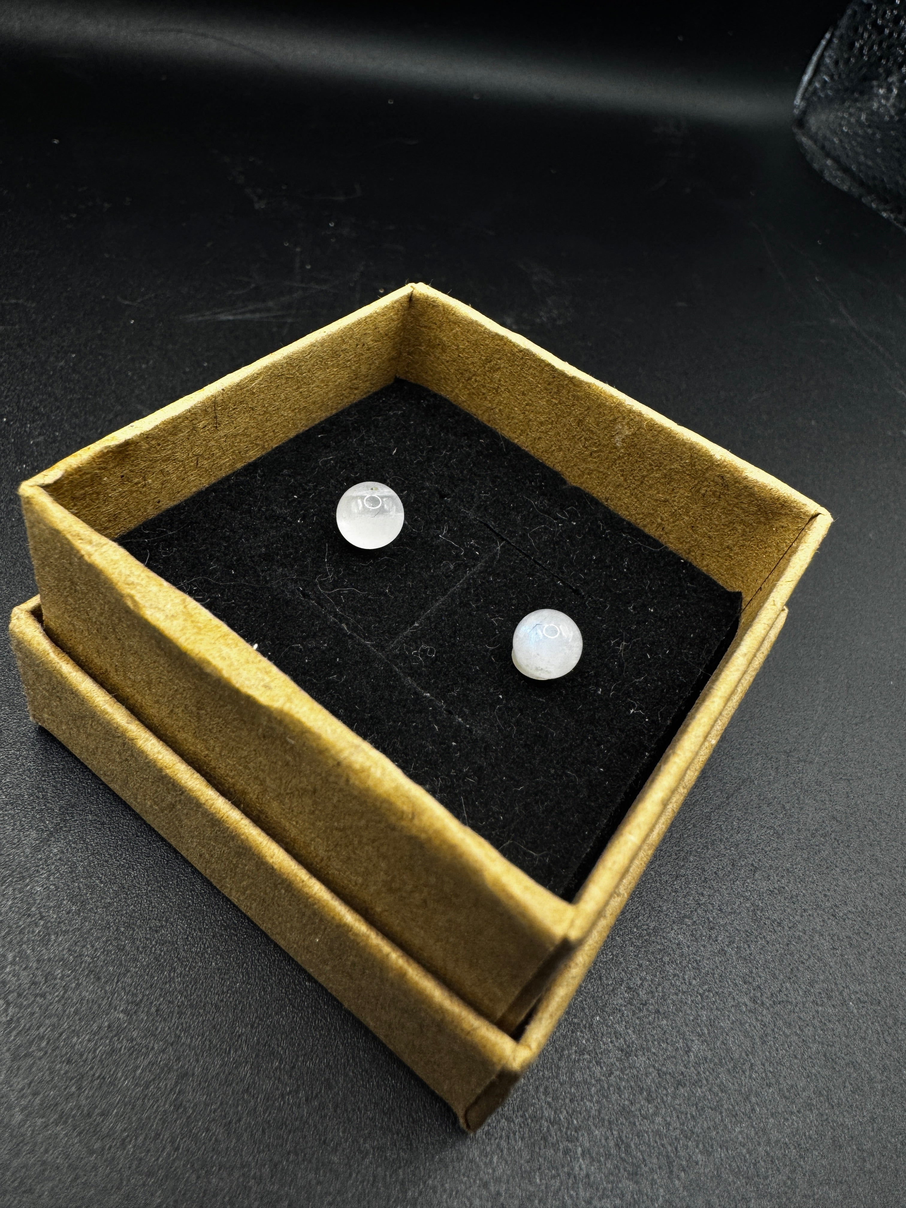 Moonstone Stud Earrings