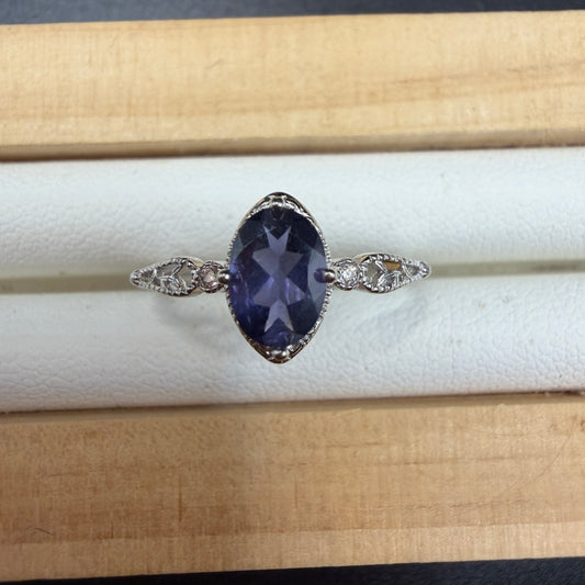 Tanzanite S925 Adjustable Ring