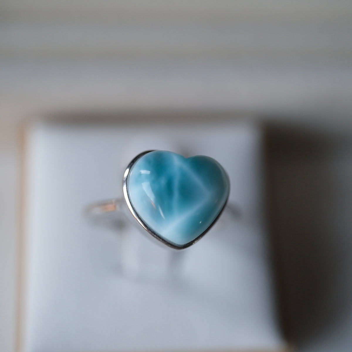 Larimar S925 Adjustable Ring | Peace | Emotional Healing