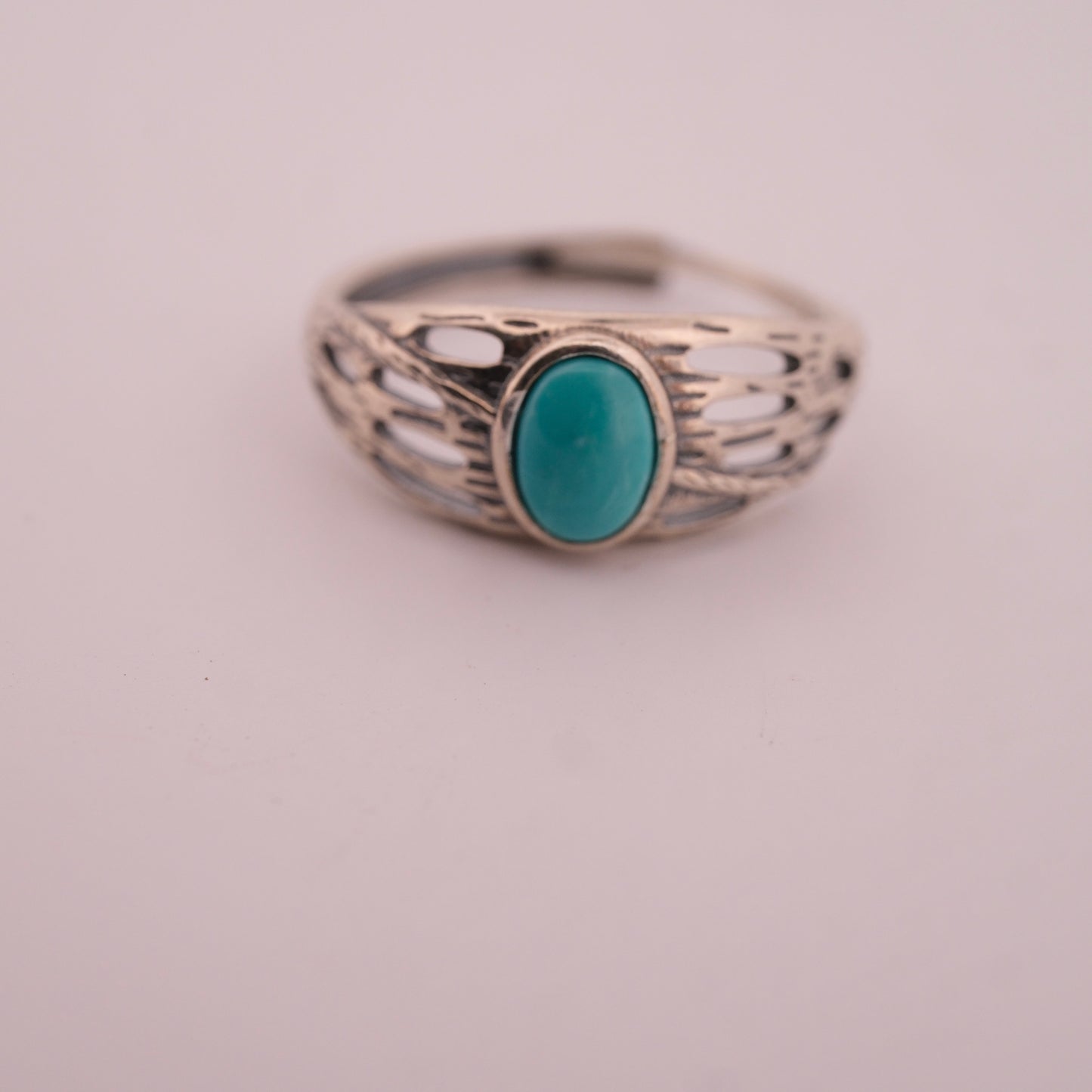 Turquoise S925 Adjustable Ring