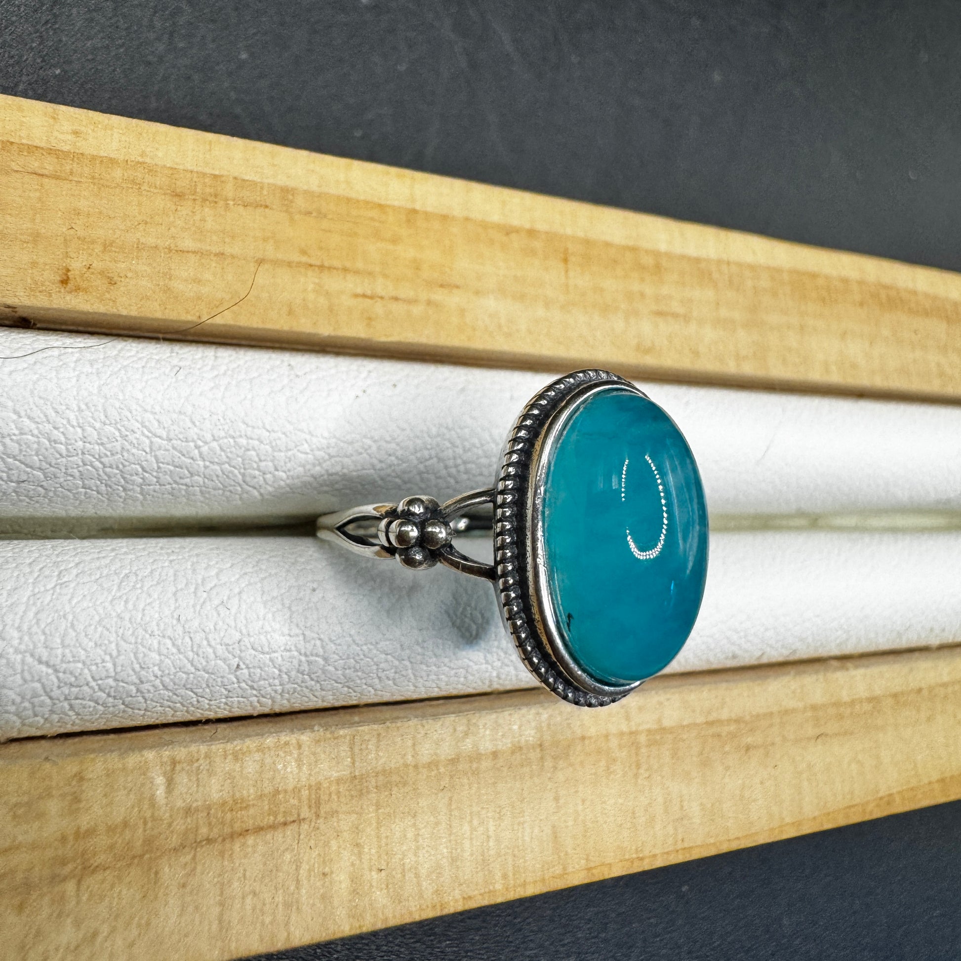 Amazonite S925 Adjustable Ring