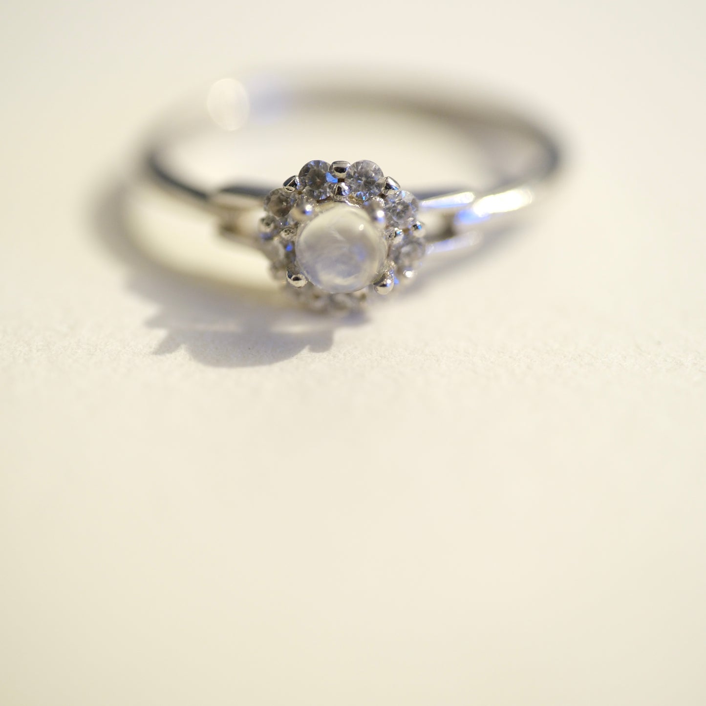 Moonstone S925 Adjustable Ring