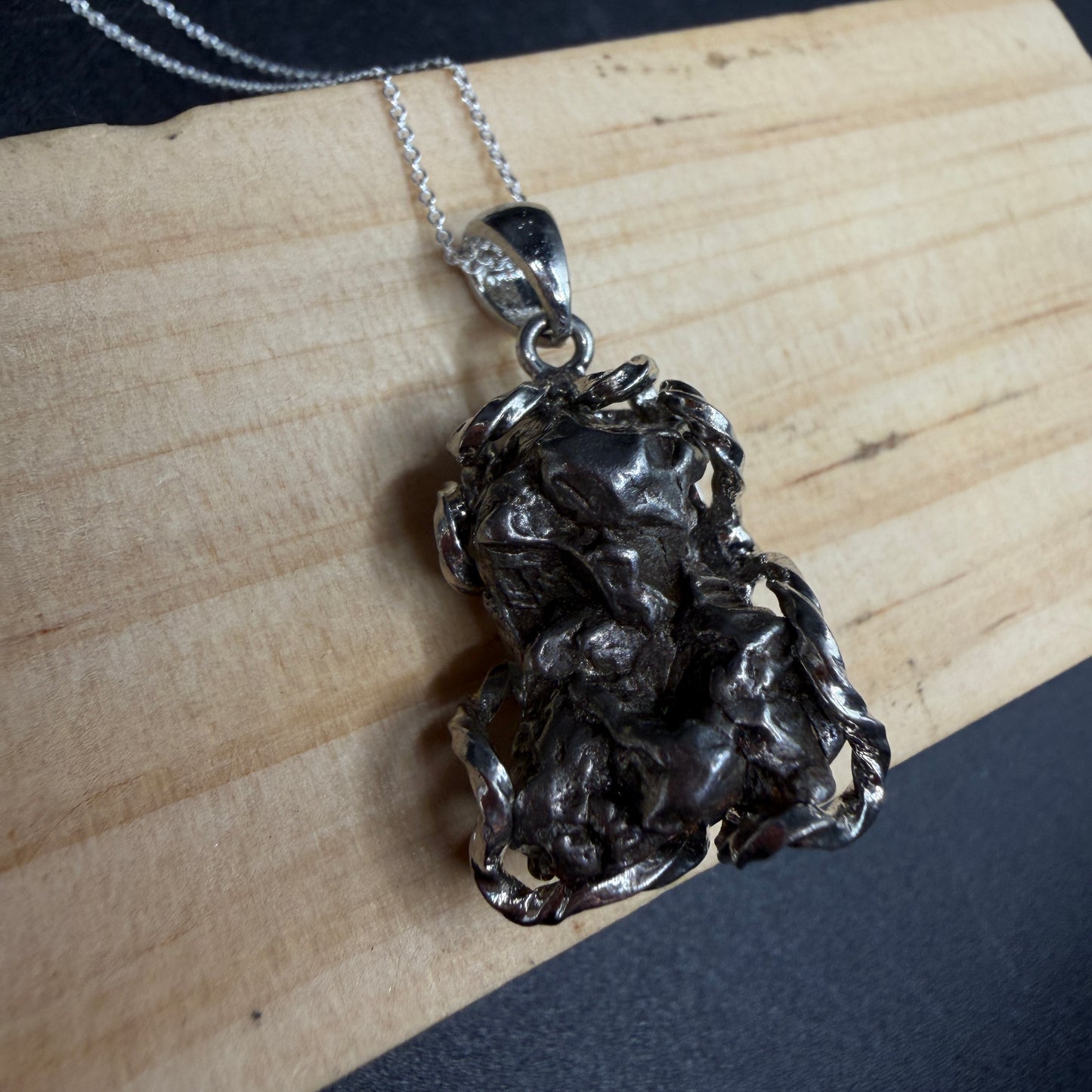 Argentina Iron Meteorite S925 Necklace