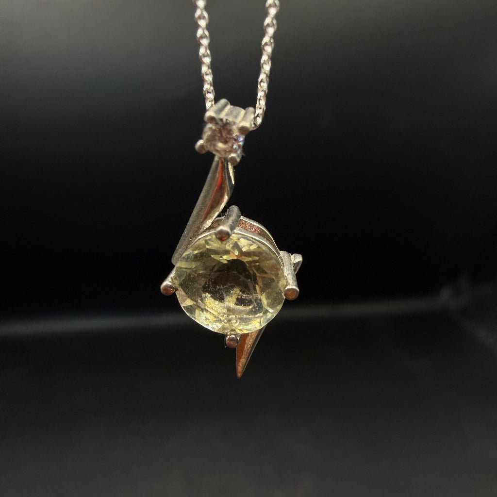 Libyan Desert Glass S925 Certified Necklace