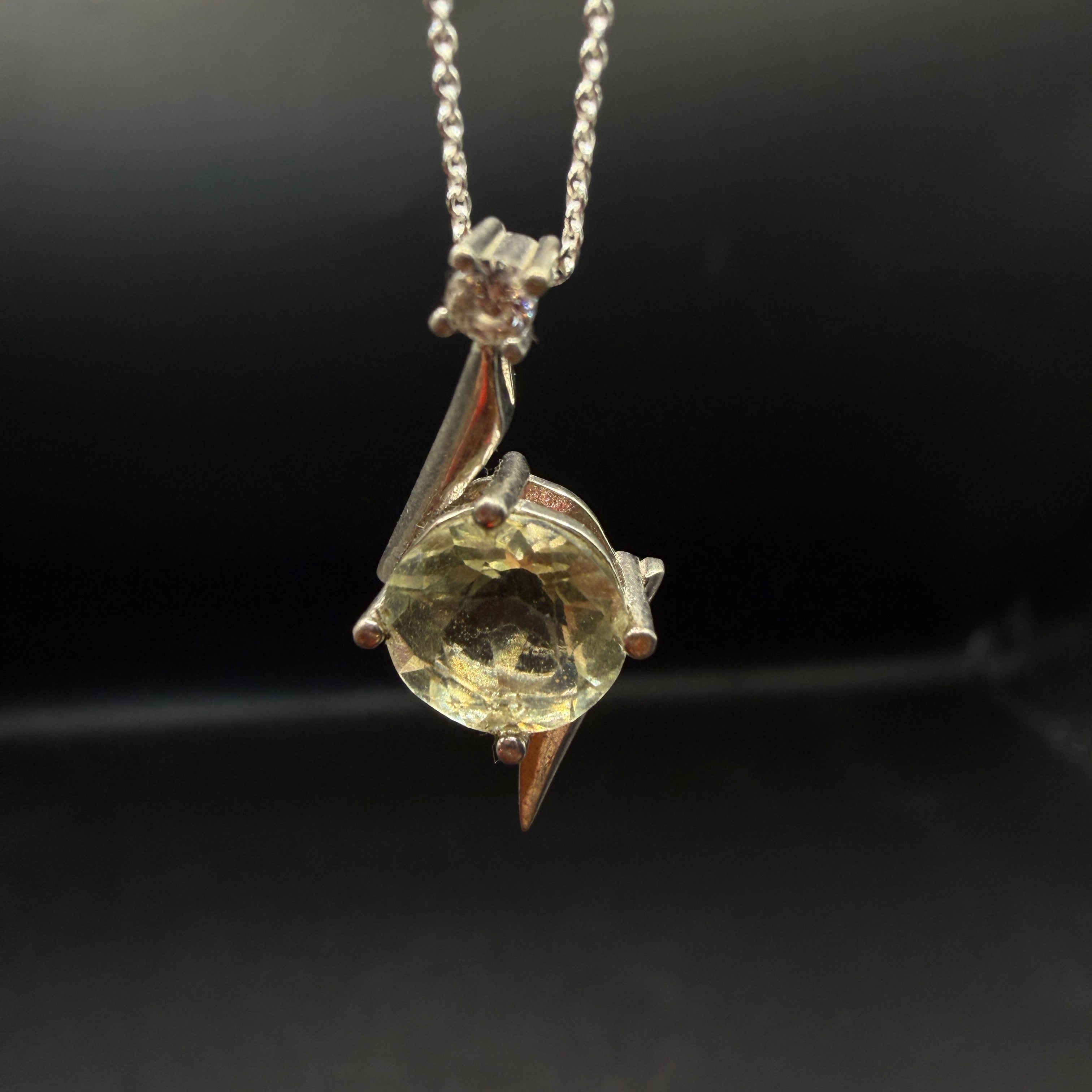 Libyan Desert Glass S925 Certified Necklace