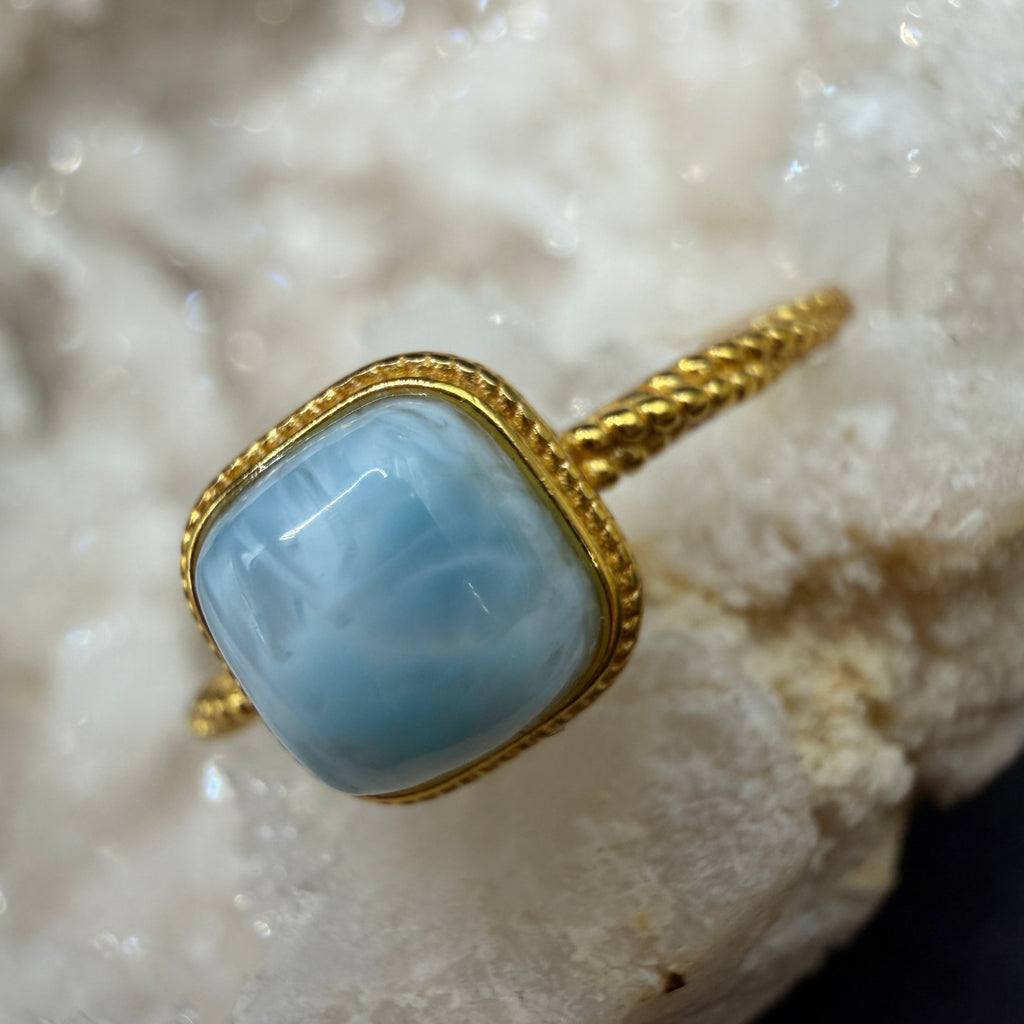 Larimar S925 Adjustable Ring