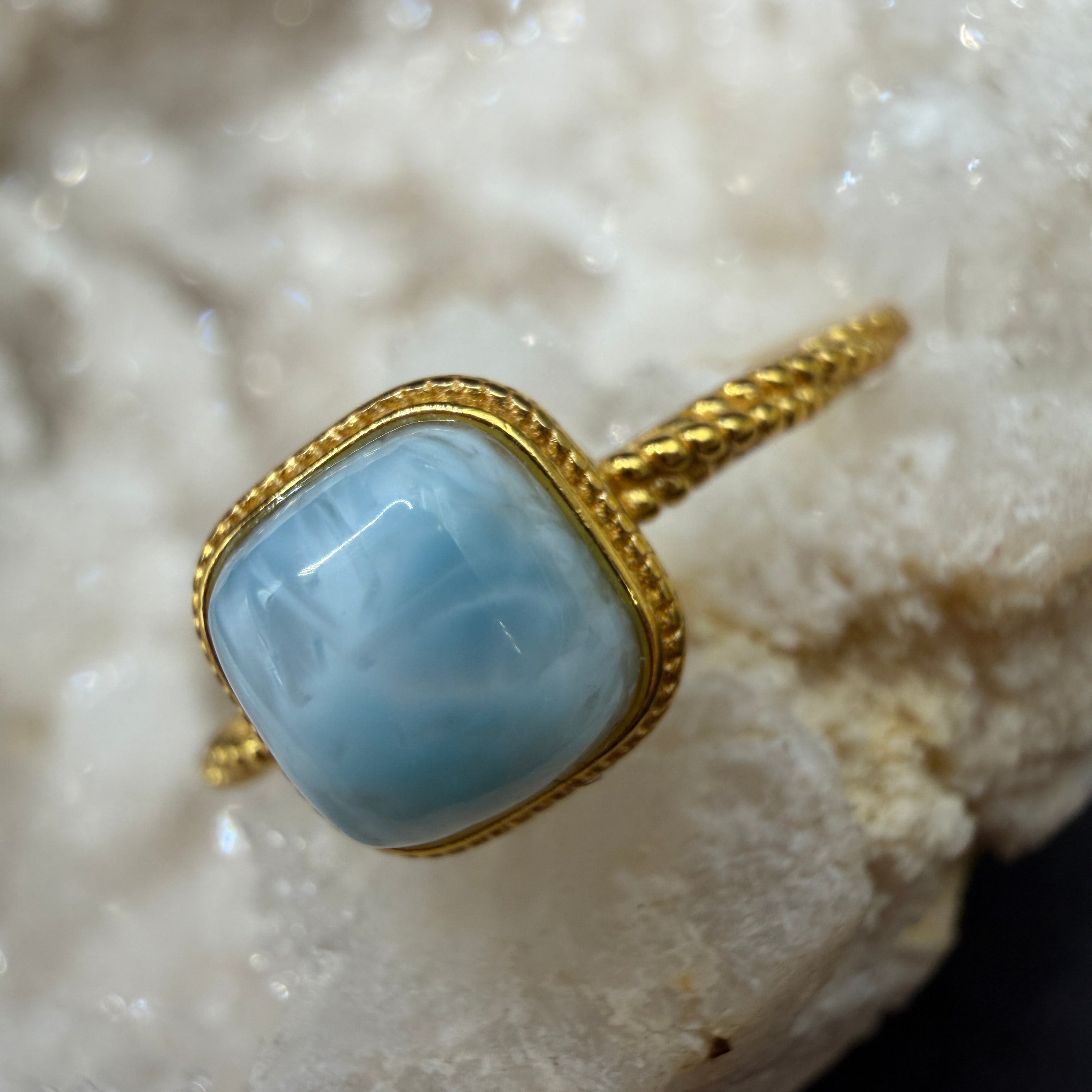 Larimar S925 Adjustable Ring