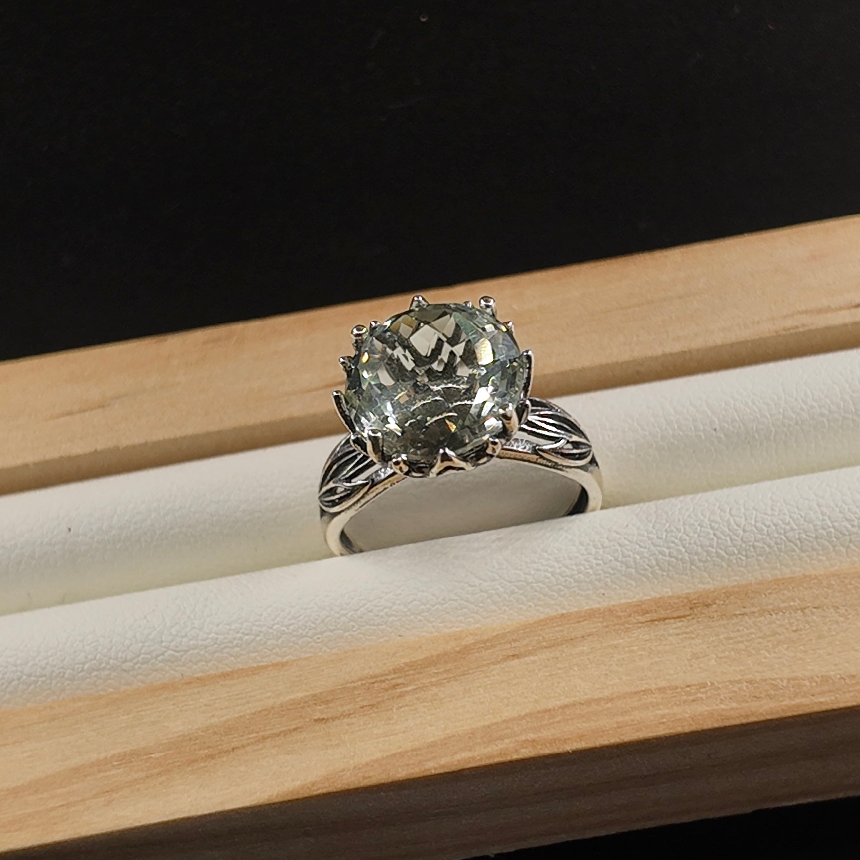 Prehnite S925 Adjustable Ring
