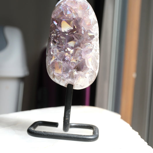Aura Amethyst Cluster On Stand - Brazil