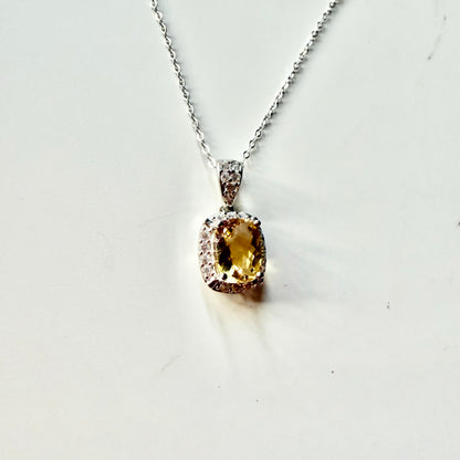 Citrine S925 Necklace