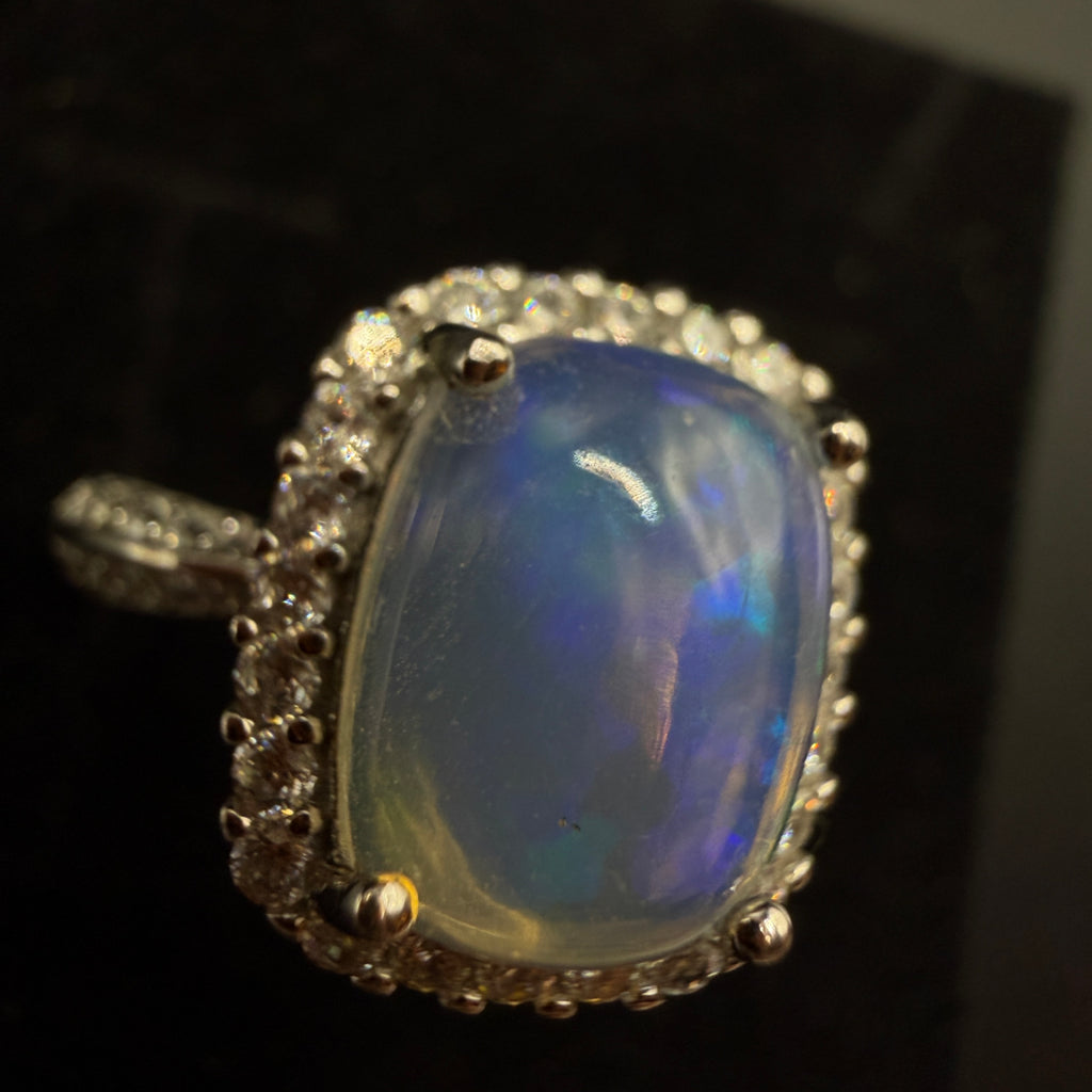 Opal S925 Certified Adjustable Ring