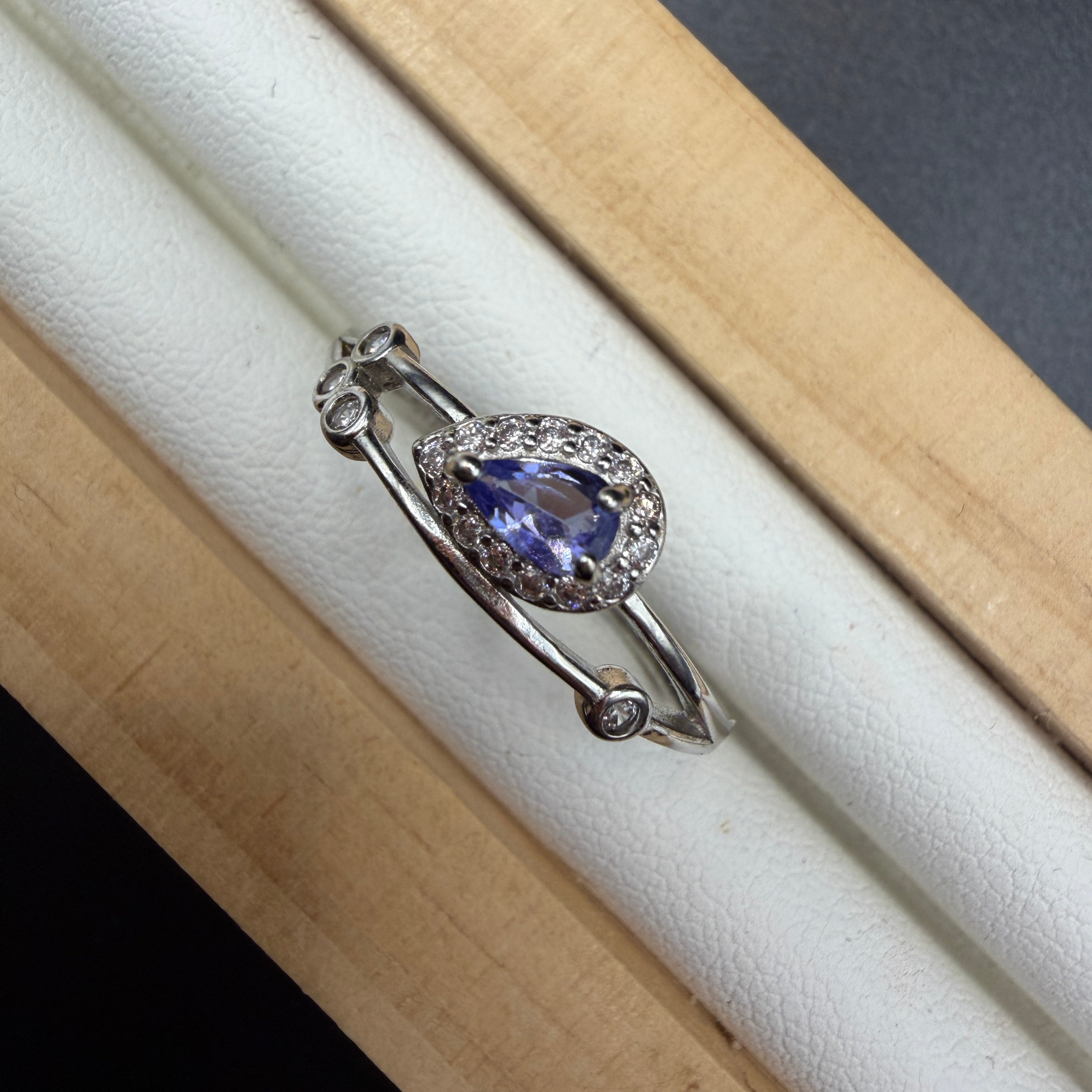 Tanzanite S925 Adjustable Ring