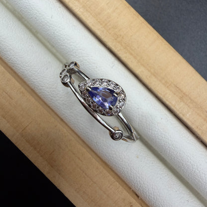 Tanzanite S925 Adjustable Ring