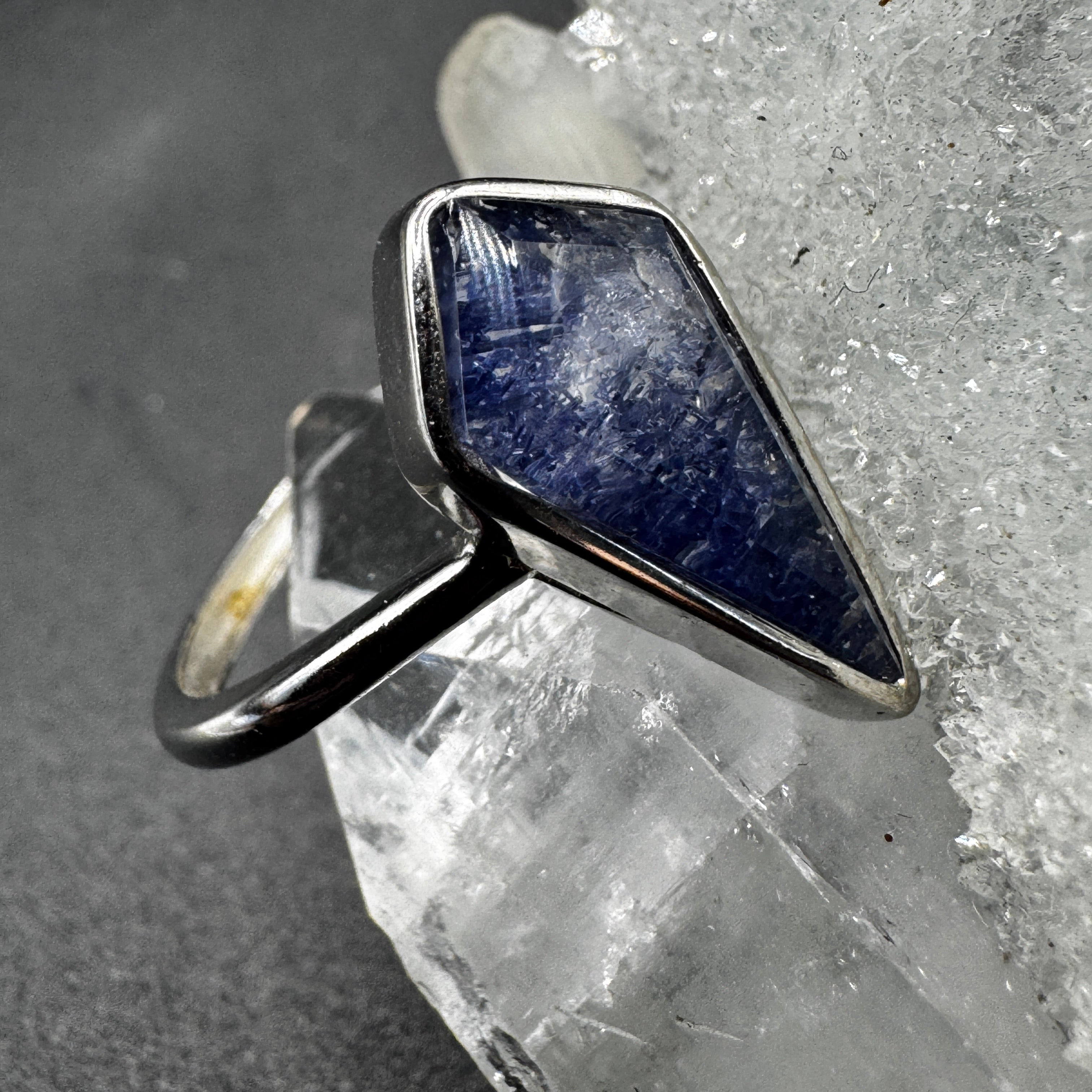 Dumortierite S925 Adjustable Certified Ring