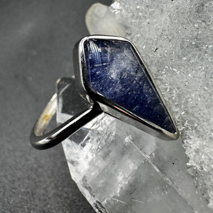 Dumortierite S925 Adjustable Certified Ring