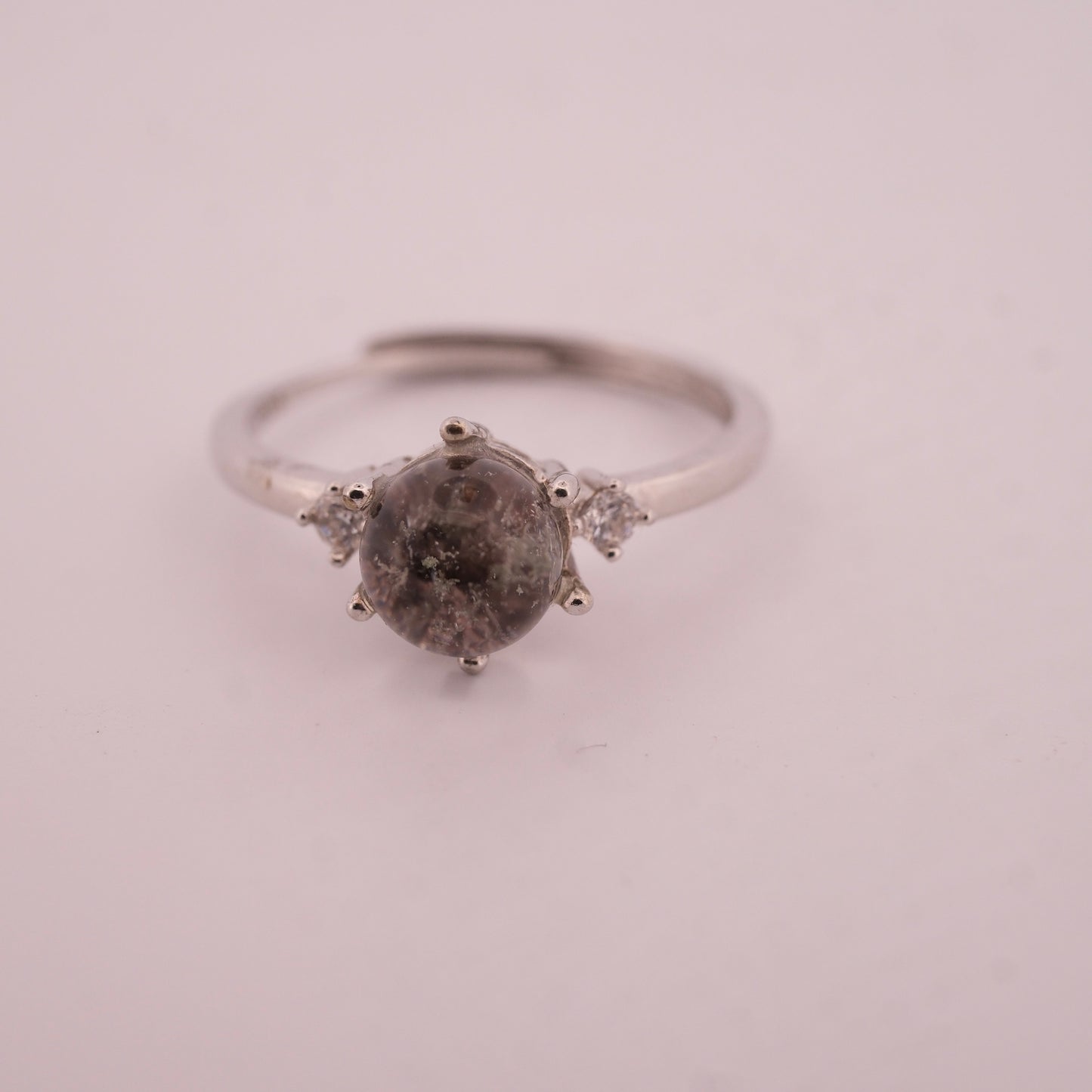 Garden Quartz S925 Adjustable Ring
