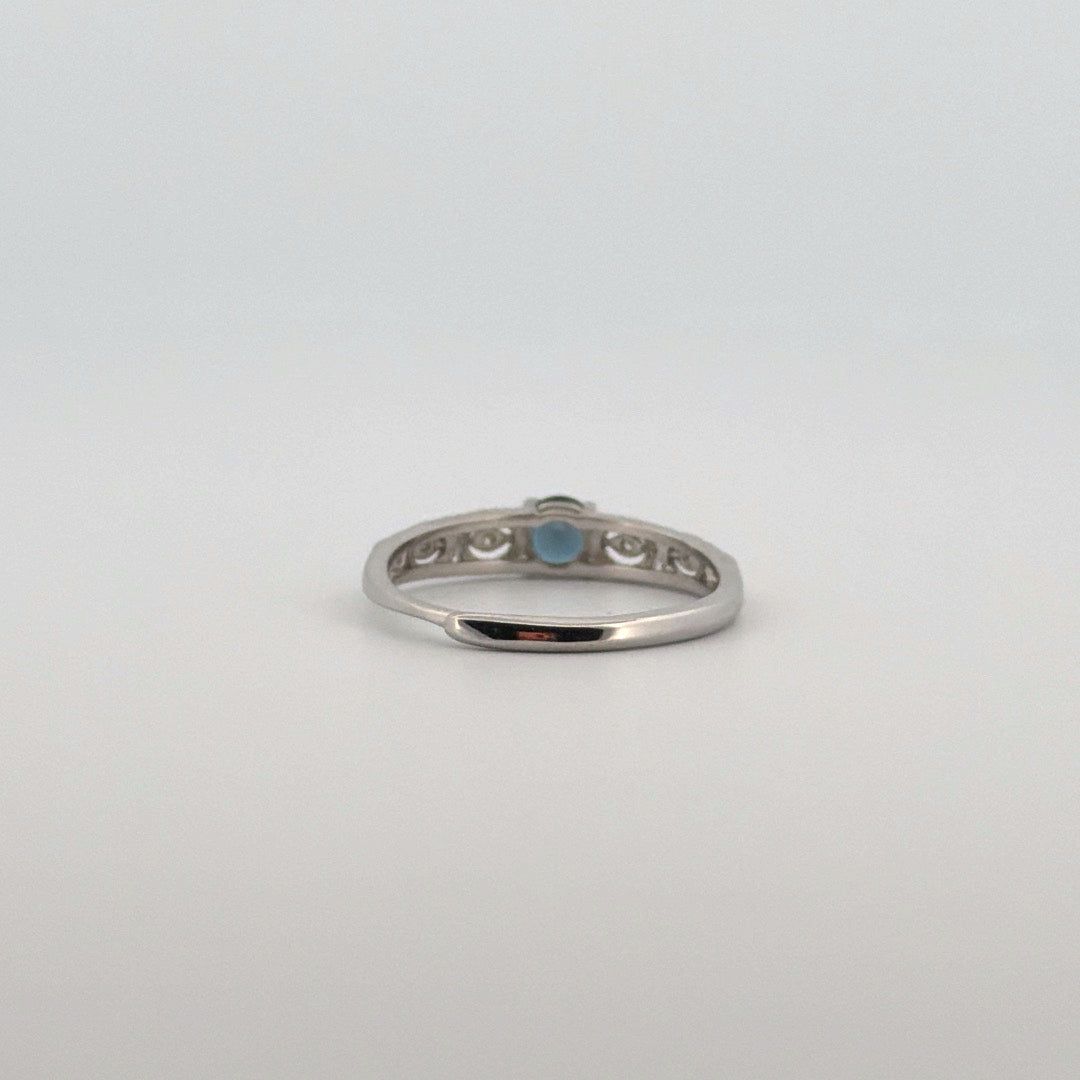 Blue Topaz S925 Adjustable Ring