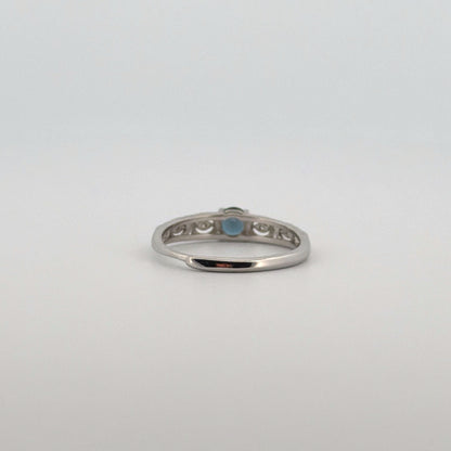 Blue Topaz S925 Adjustable Ring