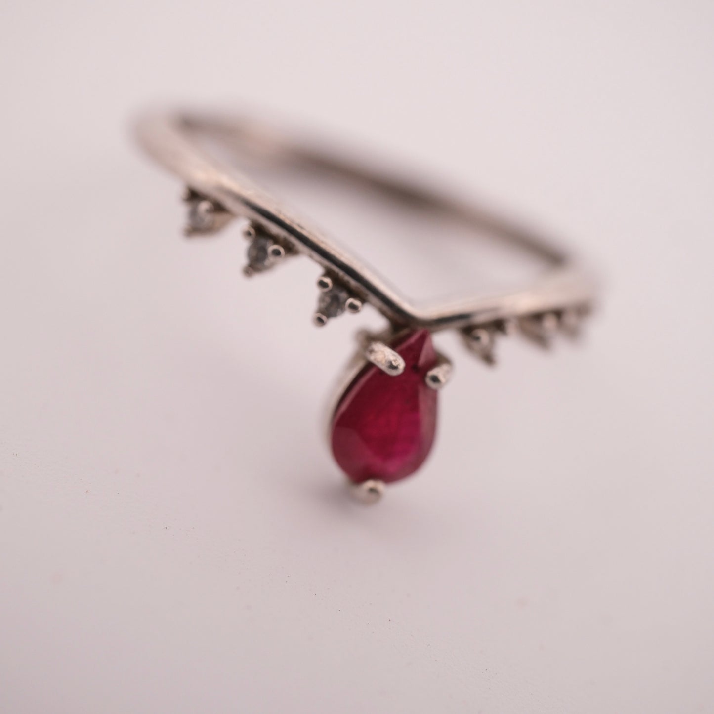 Ruby S925 Adjustable Ring