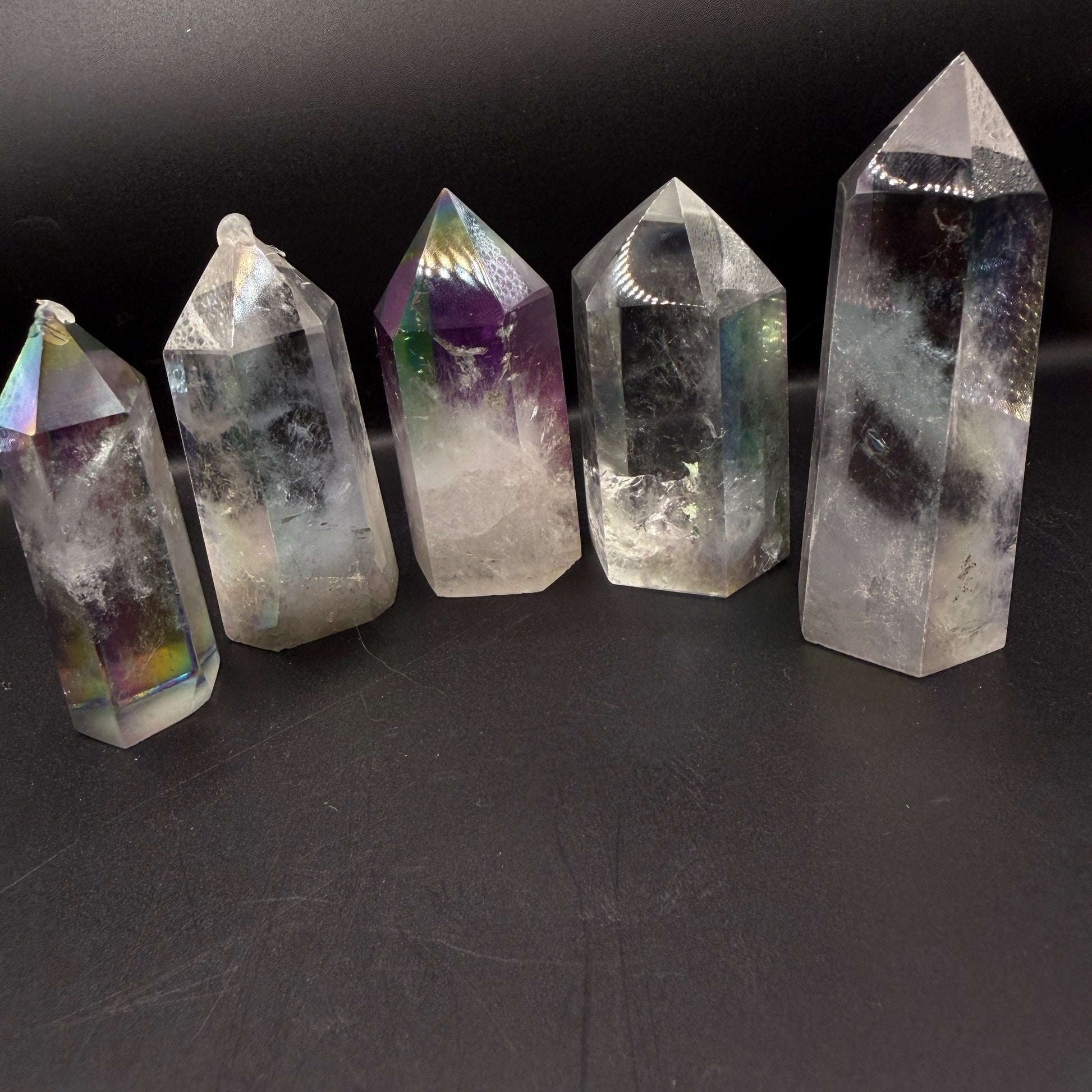 Aura Clear Quartz Tower