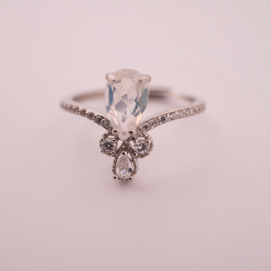 Moonstone S925 Adjustable Ring