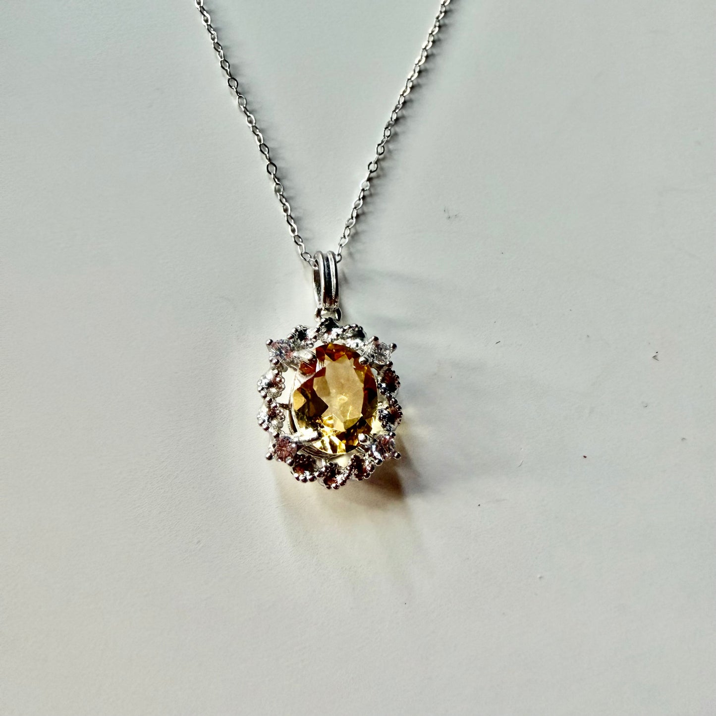 Citrine S925 Necklace