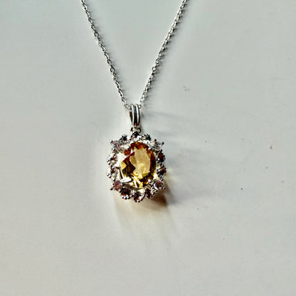 Citrine S925 Necklace