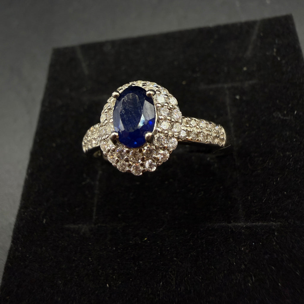 Sapphire S925 Certified Adjustable Ring