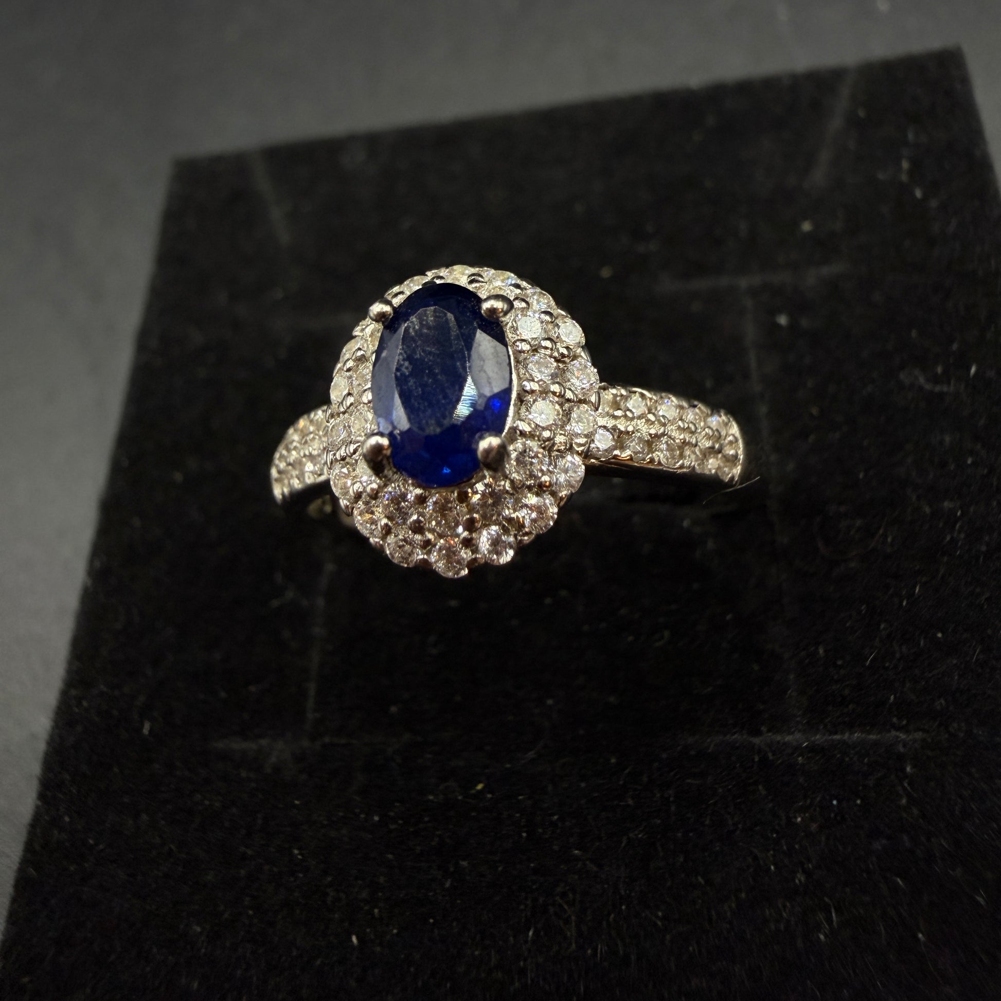 Sapphire S925 Certified Adjustable Ring