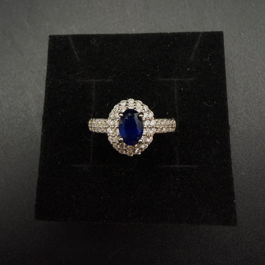 Sapphire S925 Certified Adjustable Ring
