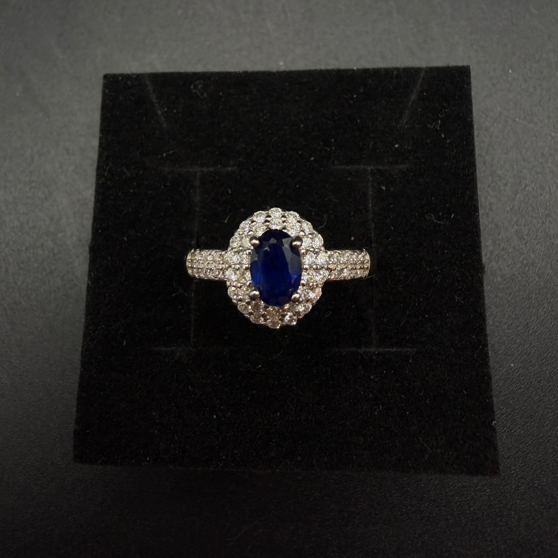 Sapphire S925 Certified Adjustable Ring